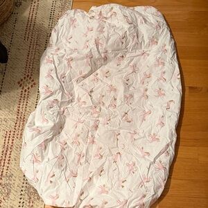 Pottery Barn Kids Unicorn Pink and White Fitted Crib Sheet